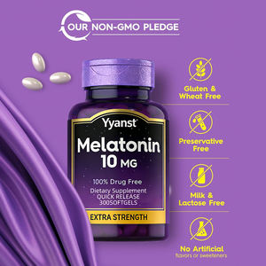 Cápsulas de melatonina de alta calidad de marca privada para un sueño saludable y relajante, ayudan a conciliar el sueño y a mantenerse dormido, cápsulas blandas. - Product Image 4