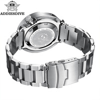 Addiesdive H5 Montre de plongée mécanique de luxe pour hommes, bracelet en acier inoxydable, luminescent BGW9, étanche 300M, kit de montre automatique NH35A