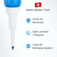 Kit de testeur de pH alimentaire de poche Apera Instruments Premium-Series PH60S pour électrode à pointe, précision 0,01, plage -2,00-16,00 (AI313)