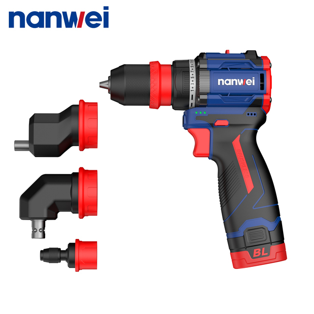 Nanwei Cordless Drill Lithium Battery Power Tools Kit Factory Power High-quality 16v Portable Electric Cordless Power Drills