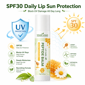Bálsamo Labial Humectante con Protección Solar SPF30, Último Modelo, Suavizante, Hidratante, Repara Labios Secos y Agrietados, Sensibles, con Péptidos PDRN y Miel - Product Image 4