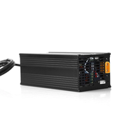 36V-72V Çıkış 1200W Ayarlanabilir Güç Dijital Ekranlı Masaüstü Şarj Cihazı %90 Verimlilik Metal Gövdeli Lityum Pil