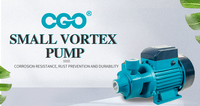 Qb80 0,75 kW 1hp 1 inci besi cor otomatis rumah tangga tekanan permukaan air Vortex Booster pompa periferal Factory Outlet