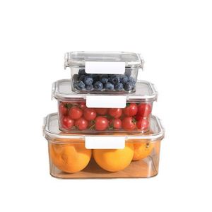 Hot Selling <b>Clear</b> Color Kitchen <b>Plastic</b> 450Ml <b>Container</b> Lunch Box Food Crisper 3 Size for Choose - Product Image 5