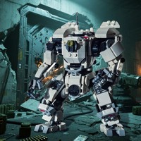 Funbuild Juego Clásico Mech MOC-216787 Bison Concept Art, Set de Bloques de Construcción, Figura de Acción Mecha, Juguete Robot Creativo