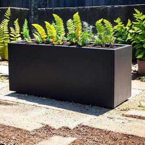 Vente directe d'usine facile à assembler lit de jardin de conception de panneau entier en acier galvanisé rectangulaire de grande capacité pour les légumes - Product Image 6
