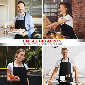 Grembiule da Cucina Utopia Durevole, Set da 2, Regolabile con 2 Tasche, Resistente ad Acqua e Olio, <span class=keywords><strong>per</strong></span> Barbecue e <span class=keywords><strong>Chef</strong></span>, <span class=keywords><strong>per</strong></span> Donne e Uomini - Product Image 5