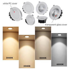 Slim <b>LED</b> Recessed Downlight Commercial 6 Inch Anti Glare 3CCT 5000K for Kitchen Dining Living Room Aluminium Fixture Downlight - Product Image 4