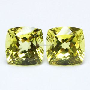 เบาะเลมอนควอทซ์สีเหลืองเลมอนขนาด9X9MM สร้อยข้อมือทำเครื่องประดับแบบ DIY สร้อยข้อมือควอทซ์เลมอนสังเคราะห์ - Product Image 5