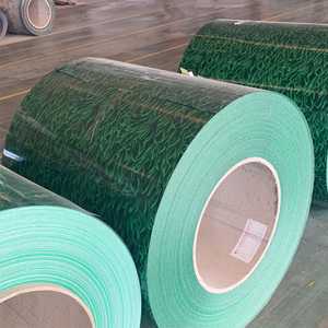 Bobine d'acier <span class=keywords><strong>PPGI</strong></span> PPGL de première qualité, prélaqué en usine, motif vert, SGCC ASTM Ral3005 6005 3013 9016 5015, zinc, pour structure - Product Image 2