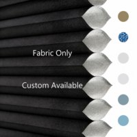 Tissu pour stores alvéolaires occultants en non-tissé spunlace noir de 16 mm, imperméable et sur mesure