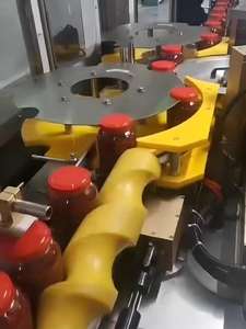 Máy dán nhãn keo nóng chảy tuyến tính nhỏ cho dây chuyền sản xuất tương ớt đóng hộp và đậu tương - Product Image 3