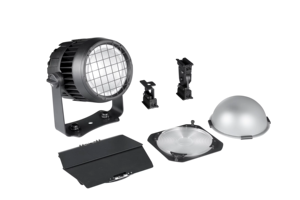 Faro LED EPIC PAR IP65 Impermeabile DMX512 RGBALC con Base E27, Anello Halo RGB Indipendente e Fascio Luminoso - Product Image 6