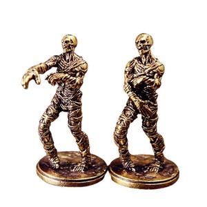 Statua di Zombie in Ottone a Forma di Cadavere, Figurina Vintage Dorata in Metallo, Miniatura <span class=keywords><strong>Walking</strong></span> <span class=keywords><strong>Dead</strong></span> con Base, Ornamento Decorativo per la Casa - Product Image 6
