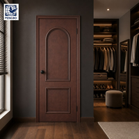 Porte intérieure en MDF polymère minimaliste à finition laquée brillante pour villa, école, maison, chambre, hôtel, cuisine