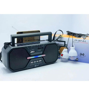 FP-267-S-L Thương Hiệu Fep FP 267Sl Radio Di Động Am Fm Sw Đa Băng Tần Abanico Radio Năng Lượng Mặt Trời Y Luz Năng Lượng Mặt Trời Và Năng Lượng Thủ Công - Product Image 1