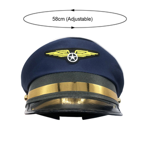 Casquette d'aviation pilote uniforme chapeau travail avion hommes capitaine chapeau Cosplay Aviation marine fête marins casquette Performance unisexe - Product Image 3