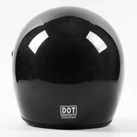 Casque de moto vintage personnalisé SD, casque intégral de karting, casque de moto en fibre de carbone véritable