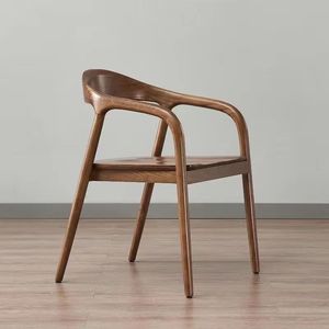 Fauteuil scandinave en bois massif, chaise <span class=keywords><strong>de</strong></span> salle à manger durable, dossier en bois naturel pour restaurant et bar - Product Image 4