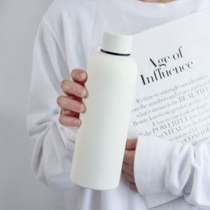 350ML 500ML 750ML 1000ML Non Slip Rubber Paint 304 Small Mouth Bottle Camping Thermal Mug <b>Bulk</b> Custom Manufacture - Product Image 5