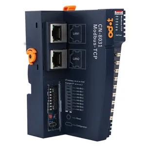 Modbus TCP IO adaptor dengan 32 slot untuk solusi PLC IO, maks. 8192 GB Input dan Output