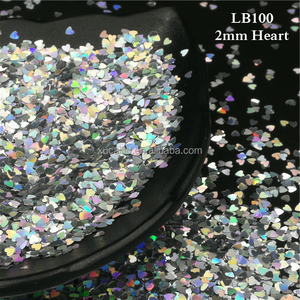 Xucai BL100 Series Fine Bio Glitter Powder Laser Silver Crafts para festivales Maquillaje Venta caliente Suministros de fiesta de plástico a granel - Product Image 3