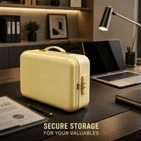 Étui pour documents résistant au feu et à l'eau, organiseur de fichiers portable avec poignée et fermeture à glissière pour la maison, le bureau et les voyages