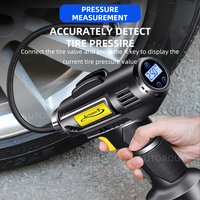2024 populaire compresseur d'air Portable gonfleur de pneu de voiture rechargeable sans fil intelligent pour voiture avec lumière LED