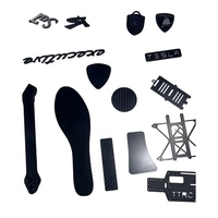 Semelle intérieure en fibre de carbone durable, découpée par CNC pour équipement sportif haute performance