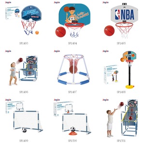 Canestro da basket da 141 CM Indoor per bambini Set di giocattoli sportivi per neonati, giocattolo di apprendimento interattivo gioco di campo da basket all'aperto - Product Image 3