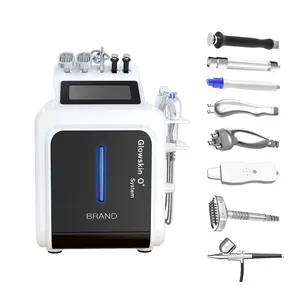 Hydro dermabrasion facial skin care machine 10 in 1 rf skin tightening bio red light brush korean facial machine