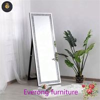 Vente en gros d'usine de haute qualité Table de toilette à miroir avec miroir et tabourets Coiffeuses à miroir Hollywood