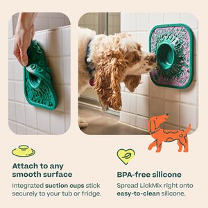 <span class=keywords><strong>Tapis</strong></span> à lécher en silicone facile à nettoyer pour <span class=keywords><strong>chien</strong></span>, <span class=keywords><strong>tapis</strong></span> à lécher pour alimentation lente, design antidérapant, design 2 en 1, ventouses puissantes - Product Image 4