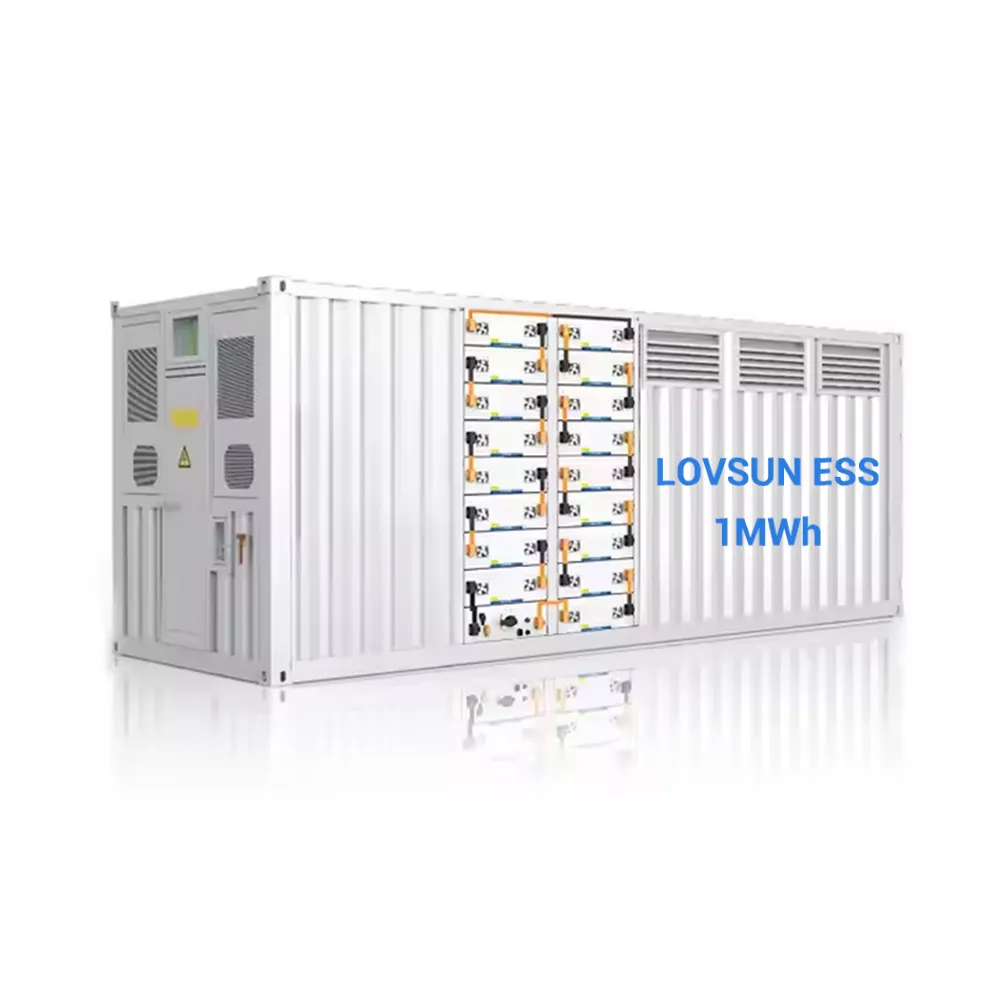 Промышленная система хранения солнечной энергии 1 МВт, контейнер для литиевых батарей с LifePO4 для автономной солнечной системы питания