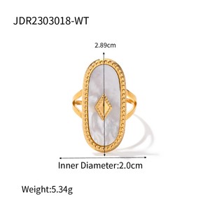Vintage Bohemian Trendy Gold Plated Stainless Steel Zircon <b>Open</b> <b>Ring</b> with Star Flower Design for Women - Product Image 2
