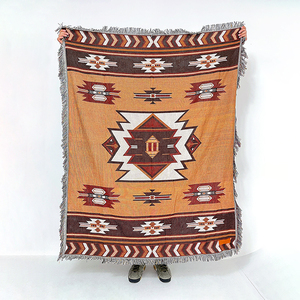 100% Cotton Tái Chế Thảm Bohemian Dệt Chăn Custom Picnic Ném Chăn Với Tua - Product Image 6