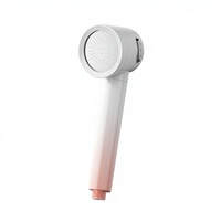 Alman yapımı çift turbo modern ve sade tasarımlı yağmurlama duş başlığı seti, banyo için süper basınçlı geniş su akışıyla.
