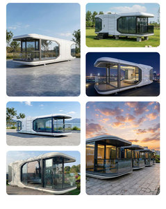 Vorgefertigtes Modulares Haus Luxus-Container Apple Cabin <span class=keywords><strong>House</strong></span> Raumkapsel - Product Image 6