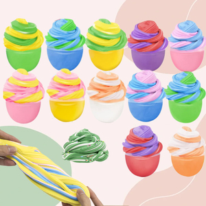 Easter Basket Stuffers Fillers Butter Slime Kit Easter Eggs Fidget Toys Stress Relief Party Favors for Kids <b>Boys</b> Girls - Product Image 5