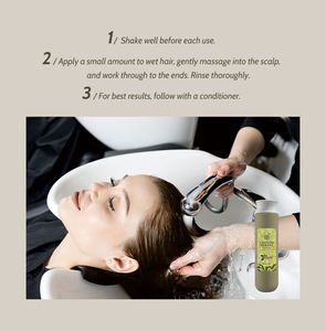 Livraison rapide Shampooing hydratant à l'extrait de thé vert sans sulfate Shampooing capillaire aux herbes - Product Image 5