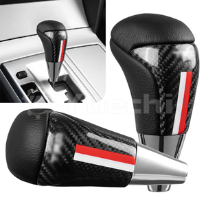 หัวเกียร์คาร์บอนไฟเบอร์สำหรับรถโตโยต้า GR Sport รุ่น JDM Racing อุปกรณ์ตกแต่งภายในรถยนต์ - Product Image 5