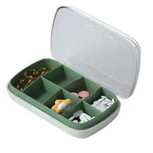 Coberto De Plástico De 7 Dias Pill Box Caixa De Comprimidos Diários Pillboxs Semanais Para Viagens