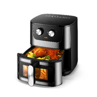 Friteuse à air domestique pour le commerce extérieur transfrontalier friteuse électrique multifonctionnelle de grande capacité en acier inoxydable