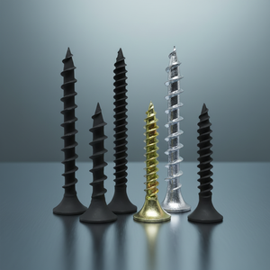 Clous autoperceurs en acier pour cloisons sèches, tête bombée noire, clous courants pour panneaux de fibres et travaux du bois - Product Image 2