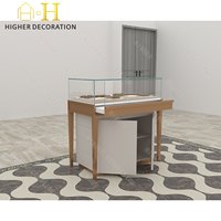 Vitrine de présentation de bijoux en or de luxe, design personnalisé, vitrine de présentation de bijoux en verre verrouillable