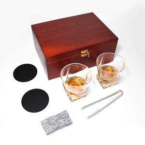RTS — ensemble de petites attentions pour cadeaux, 8 pièces, whisky refroidisseur, pierre, 2 tasses en verre, <span class=keywords><strong>cadeau</strong></span> de fête des pères, vente en gros - Product Image 2