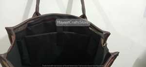 Sac fourre-tout en coton indien matelassé de couleur unie - Grand sac pour ordinateur portable pour le shopping, tendance et écologique - Product Image 3
