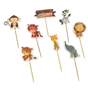 Tenedores <span class=keywords><strong>de</strong></span> Frutas con Forma <span class=keywords><strong>de</strong></span> <span class=keywords><strong>Animales</strong></span> Lindos (Jirafa, Elefante, León) para Decoración <span class=keywords><strong>de</strong></span> Pasteles <span class=keywords><strong>de</strong></span> Cumpleaños y Navidad, Temática <span class=keywords><strong>de</strong></span> <span class=keywords><strong>Selva</strong></span> y Zoológico - Product Image 4