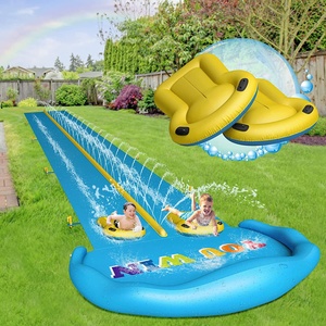 Glissez, sautez et courez avec 2 body boards, toboggan aquatique robuste avec système de pulvérisation d'eau à 3 voies avancé - Product Image 3