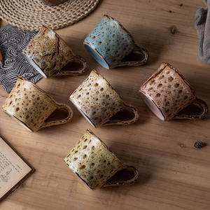 Tasse en céramique brûlée au four avec anse pour le thé de l'après-midi, le café, le lait, les flocons d'avoine, usage bureau et domicile, tasse individuelle - Product Image 4